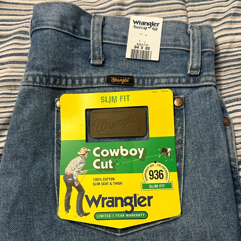 Wrangler Men's Slim Fit Jeans - Denim Blue